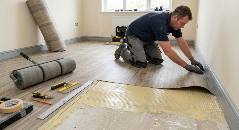 Sheet Linoleum Installation in Germantown, MD