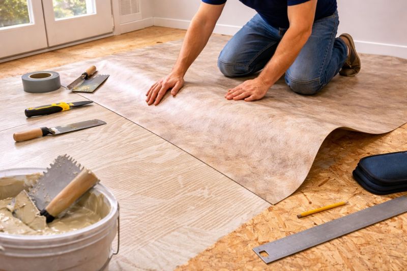 Sheet Vinyl Installation in Reston, VA